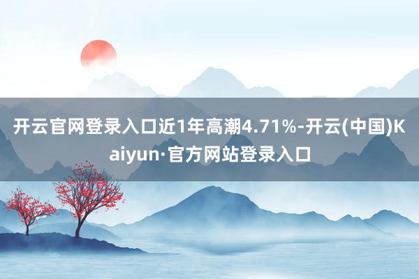 开云官网登录入口近1年高潮4.71%-开云(中国)Kaiyun·官方网站登录入口